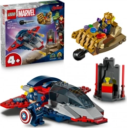 lego marvel căpitanul america vs thanos set de construit pentru copii 4+