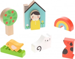 Set de construcție din lemn Căsuța Petit Collage