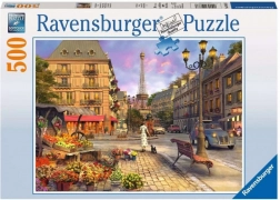 Ravensburger Puzzle Paris: Plimbare la Asfințit 500 Piese