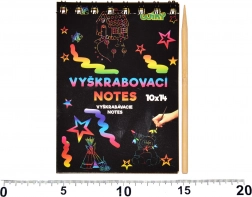 Bloc de zgâriat cu fundal colorat