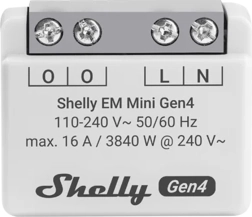 Contor consum energie Shelly EM Mini Gen4 cu Wi‑Fi și Matter