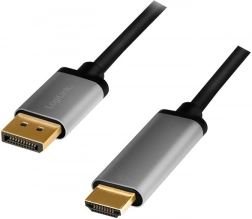 cablu displayport la hdmi 4k/60 hz 2 m cu carcasă din aluminiu
