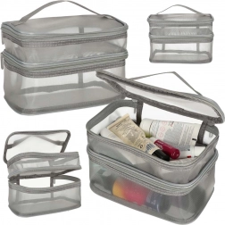 Geantă cosmetică de călătorie gri