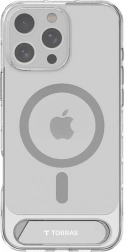 Husă magnetică transparentă TORRAS Pstand cu kickstand pentru iPhone 16 Pro Max