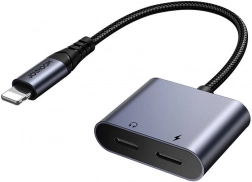 Adaptor audio Joyroom 2 în 1 Lightning pentru dublu Lightning