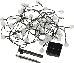 Lămpi solare de grădină LED formă rotundă 7m alb cald