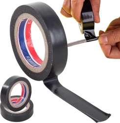 Bandă izolatoare PVC neagră rezistentă la apă 17 mm 18 m