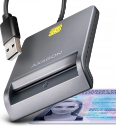 AXAGON cititor de carduri cu cip și ID USB cu cablu de 1,3 m