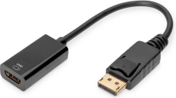 Adaptor activ DisplayPort la HDMI, 0,2 m, 4K UHD, negru