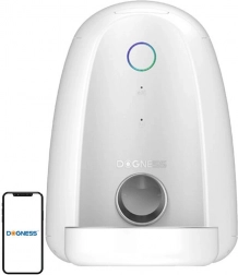 hrănitoare automată inteligentă pentru câini și pisici cu Wi‑Fi DOGNESS mini, albă