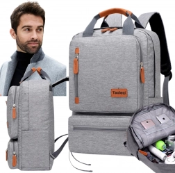 Rucsac școlar pentru studenți, gri deschis