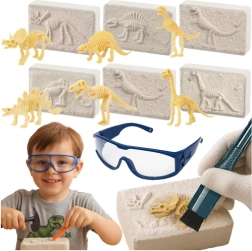 KRUZZEL săpături cu dinozauri 6în1 – set paleontologic
