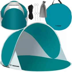 Cort de plajă pop-up Trizand 190 × 120 × 86 cm cu protecție UV