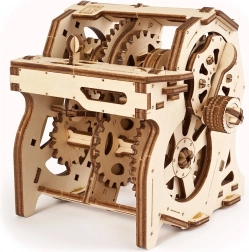 Puzzle mecanic din lemn 3D cu cutie de viteze Ugears