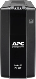 Sursă de alimentare neîntreruptibilă APC Back-UPS Pro 650VA cu AVR și LCD, 6x IEC C13