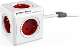 Prelungitor cu protecție la supratensiune PowerCube Extended 1,5 m – roșu