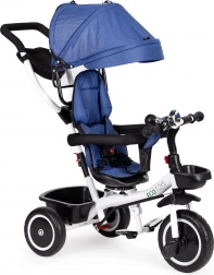 Tricicletă pentru copii cu scaun rotativ ECOTOYS albastră