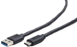 Cablu USB 3.0 USB‑C (A tată la USB‑C tată), 0,5 m, negru