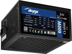 Akyga AK-C1-600 sursă ATX 600 W Classic cu certificare 80 PLUS