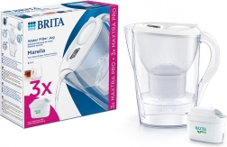 Cană filtrantă BRITA Marella 2,4 l albă + 3 cartușe MAXTRA PRO Pure Performance