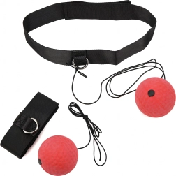 Minge reflex pentru box cu bentiță pentru antrenarea reflexelor și coordonării
