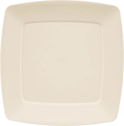 Farfurie plată din plastic Sandy, crem, 23,5 × 23,5 cm