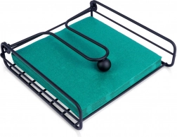 Suport metalic pentru șervețele cu braț de presiune 19 × 19,5 cm – negru