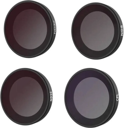 Set de filtre CPL/ND8/ND16/ND32 TELESIN pentru camera INSTA360 GO 3