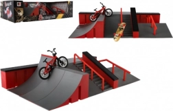 Set skatepark pentru degete cu rampe, BMX și skateboard