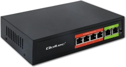 Switch de rețea fast ethernet poe 4x rj45 + 2x rj45 uplink 65 w 10/100 mb/s