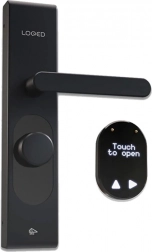 Yală inteligentă LOQED Touch Smart Lock neagră Wi‑Fi și Bluetooth