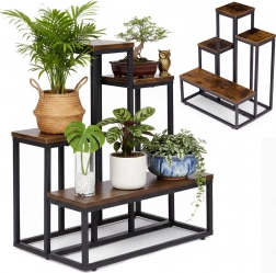 suport pentru flori loft cu 4 rafturi modernhome