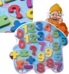 Puzzle numeric din lemn pentru copii – elefant