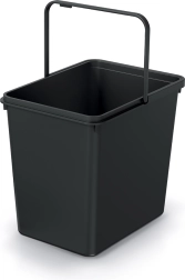 Coș de gunoi Systema Basic 23 l – negru reciclat