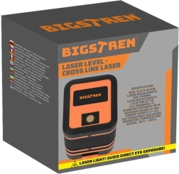 Laser în cruce BIGSTREN cu fascicul verde și husă
