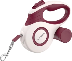 Lesă automată Rojeco pentru câini 5M roșie