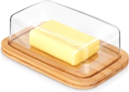 Untier din bambus cu capac transparent