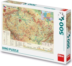Puzzle Dino Harta Republicii Cehe 500 piese