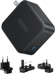 choetech 100w gan încărcător de rețea cu usb‑c pd dual