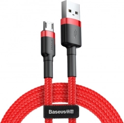 Cablu de încărcare și date micro USB BASEUS Cafule 2 m, 1,5 A, roșu