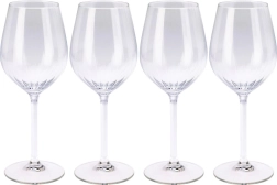 Pahare din sticlă pentru vin 380 ml, set 4 buc
