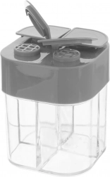 Doză pentru condimente cu 4 compartimente și etichete ORION