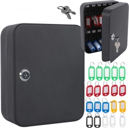 Panou metalic pentru chei, încuiabil, montaj pe perete, pentru 48 de chei