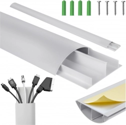 Set de benzi acoperitoare pentru cabluri, aluminiu argintiu