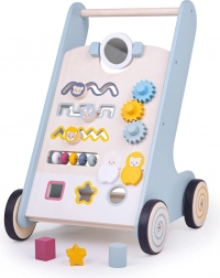 Mers activ din lemn Bigjigs Baby Animale din pădure