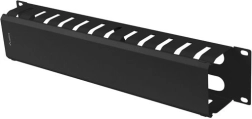 Organizator cabluri 19 inci 2U cu capac tip A negru