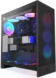 Carcasă H7 Flow RGB Midi Tower cu fereastră, negru
