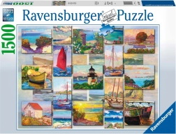 Puzzle RAVENSBURGER COASTAL COLLAGE, 1500 piese