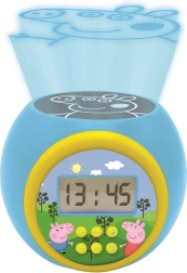 Ceas deşteptător pentru copii cu proiector PEPPA PIG și lumină de noapte