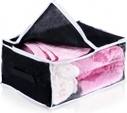 Sacul de depozitare pentru lenjerie de pat 27 l cu fereastră transparentă